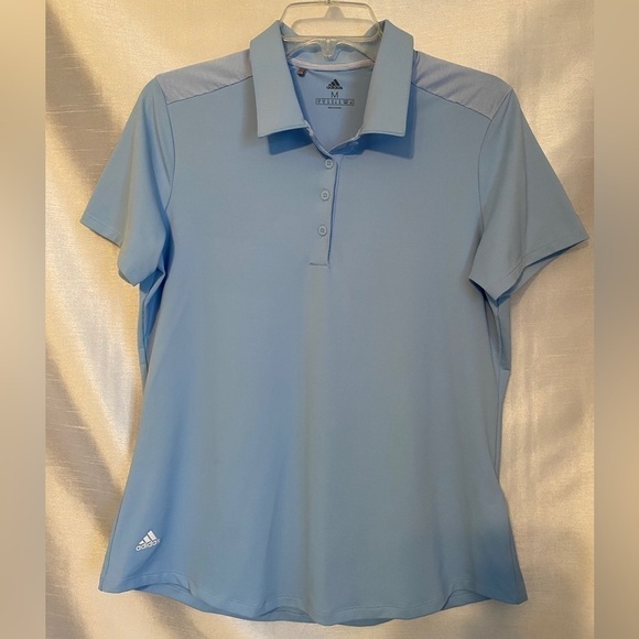 Adidas Ultimate 365 Golf Polo Powder Blue Ladies Med - Picture 9 of 9